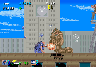 Screenshot Of ESWAT: Cyber Police (Arcade, 1989) - MobyGames