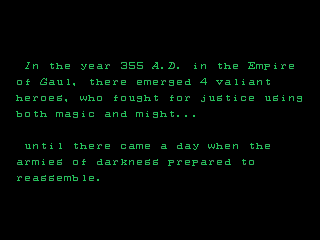 Wizard Fire (Arcade) screenshot: Game story