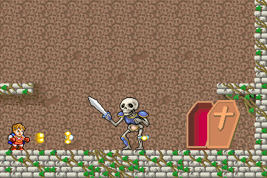 Legend of Hero Tonma (Arcade) screenshot: Boss fight