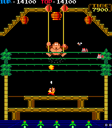 Donkey Kong 3 (Arcade) screenshot: Second level