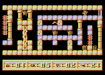 3d24 (Atari 8-bit) screenshot: Entrance gate