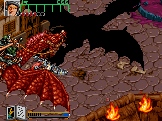 Wizard Fire (Arcade) screenshot: Evil dragon