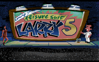 Leisure Suit Larry 5: Passionate Patti Does a Little Undercover Work (Amiga) screenshot: Title screen
