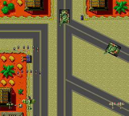 Twin Hawk (TurboGrafx-16) screenshot: Collect power-ups to shoot more bullets at once.