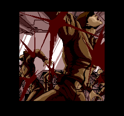 Avenger (TurboGrafx CD) screenshot: The blood...