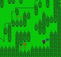 Basted (TurboGrafx CD) screenshot: First gameplay area is a forest