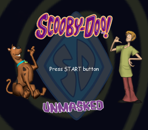 Scooby-Doo!: Unmasked (PlayStation 2) screenshot: Title screen.