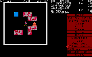 Demon's Winter (Amiga) screenshot: Entering a dungeon.