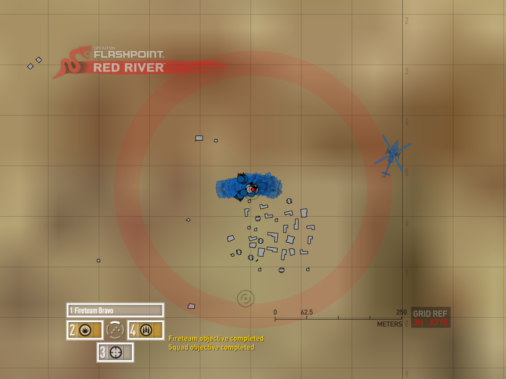 Operation Flashpoint: Red River (Windows) screenshot: Tactical map