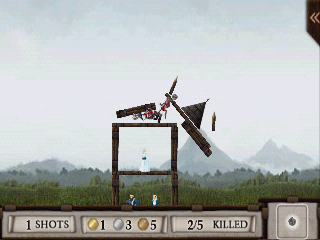 Crush the Castle (Android) screenshot: Another castle getting crushed