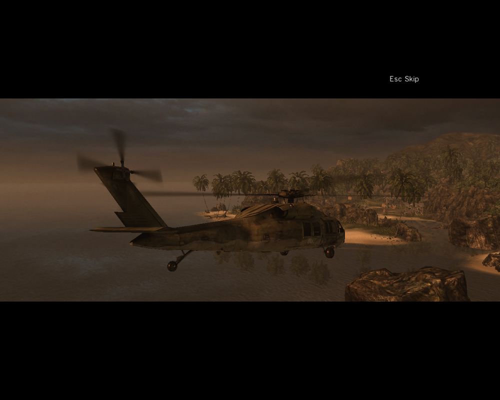 Raven Squad (Windows) screenshot: Mission flight