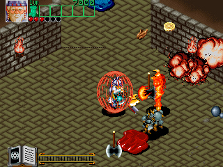 Wizard Fire (Arcade) screenshot: Safety circle