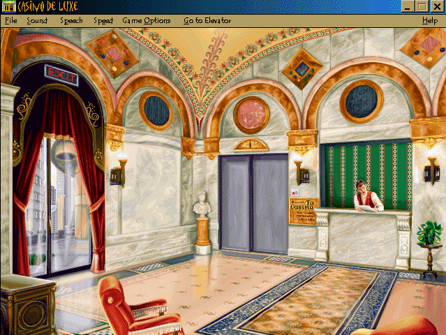Casino De Luxe (Windows 3.x) screenshot: On the floor