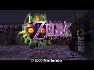 The Legend of Zelda: Majora's Mask (Nintendo 64) screenshot: Title screen