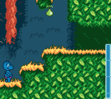 Das Geheimnis der Happy Hippo-Insel (Game Boy Color) screenshot: In the jungle