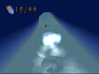 Disney's Atlantis: The Lost Empire (PlayStation) screenshot: Ice chute