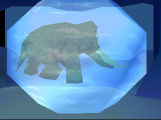 Disney's Atlantis: The Lost Empire (PlayStation) screenshot: Frozen mammoth