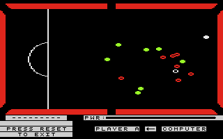 On Cue (Atari 8-bit) screenshot: Pool - power selection