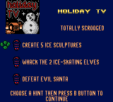 Gex 3: Deep Pocket Gecko (Game Boy Color) screenshot: Objectives for a level