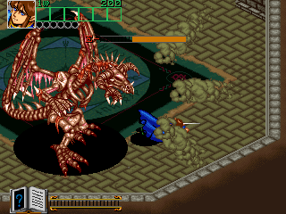 Wizard Fire (Arcade) screenshot: Bone dragon
