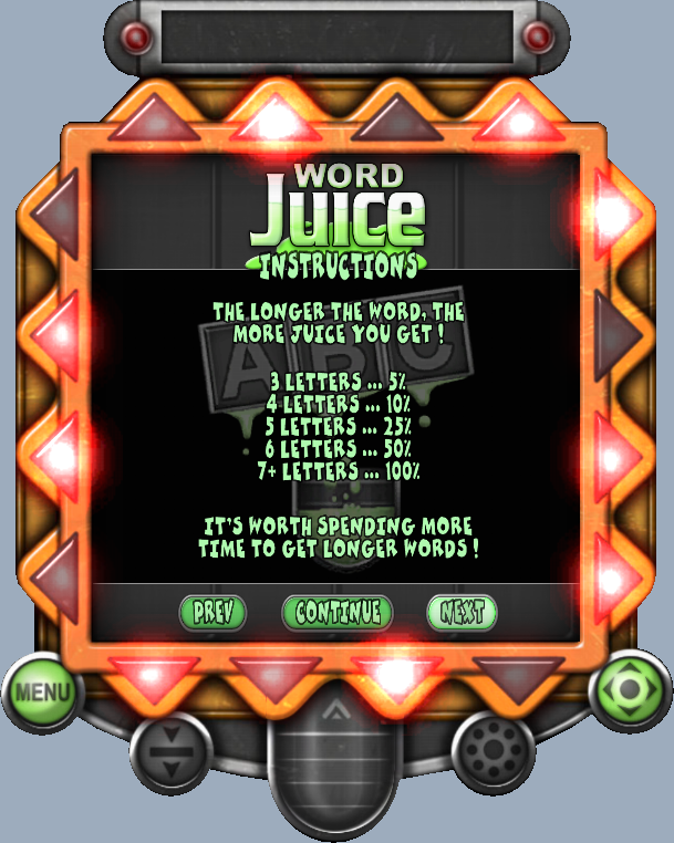 Screenshot of Word Juice (Windows, 2005) MobyGames