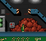 Gex 3: Deep Pocket Gecko (Game Boy Color) screenshot: Level selection area