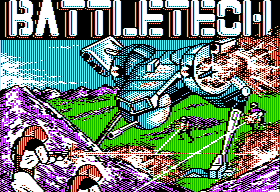 BattleTech: The Crescent Hawk's Inception (Apple II) screenshot: Title screen.