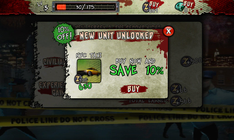 Infected: Infect the World (Android) screenshot: Unlocking new units