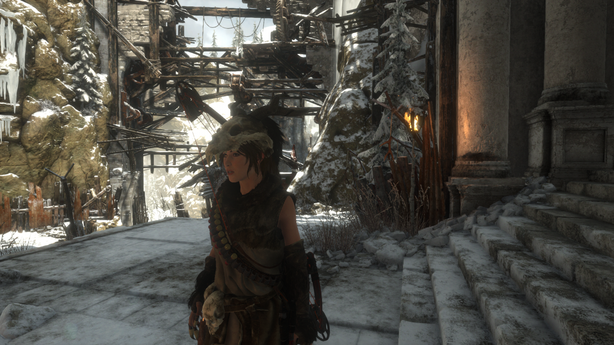 Rise of the Tomb Raider: Baba Yaga - The Temple of the Witch (Windows) screenshot: DLC completion reward: Wraithskin Outfit