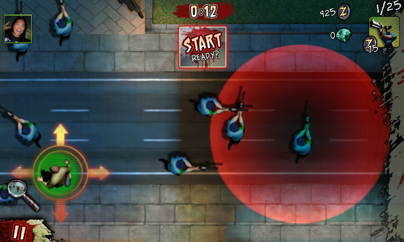 Infected: Infect the World (Android) screenshot: Placing a unit on the ground