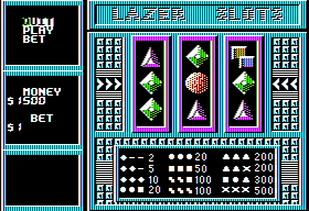 Mars Saga (Apple II) screenshot: Lazer Slots.