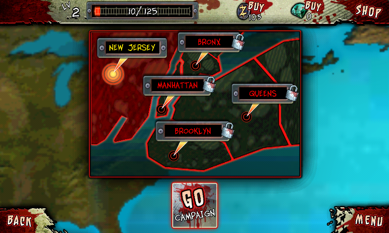 Infected: Infect the World (Android) screenshot: Campaign mode