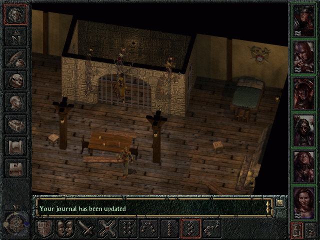 Baldur's Gate (Windows) screenshot: Imprisoned!