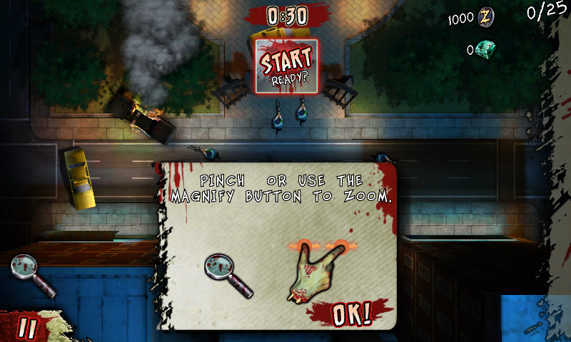 Infected: Infect the World (Android) screenshot: Starting out with a tutorial