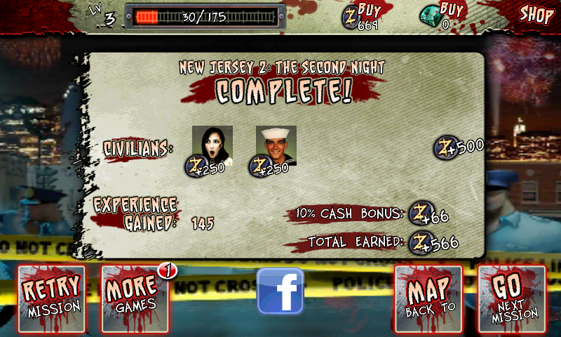 Infected: Infect the World (Android) screenshot: Mission completed