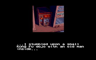Shaq Fu (Amiga) screenshot: Shaq has no idea what's to come...