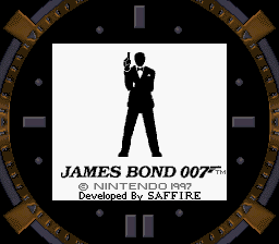 James Bond 007 (Game Boy) screenshot: Title screen (Super Game Boy)