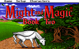 Might and Magic II: Gates to Another World (Amiga) screenshot: Title screen.
