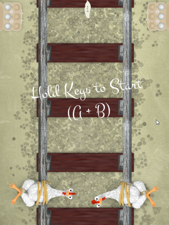 Screenshot of Railroad Chicken (Browser, 2012) MobyGames