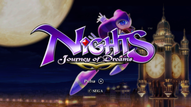 NiGHTS: Journey of Dreams (Wii) screenshot: Title screen