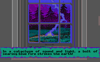 Ultima VI: The False Prophet (Amiga) screenshot: Lightning strikes!