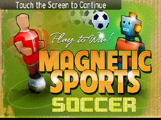 Magnetic Sports Soccer (Android) screenshot: Title screen