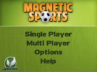 Magnetic Sports Soccer (Android) screenshot: Main menu