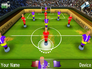 Magnetic Sports Soccer (Android) screenshot: Having the ball