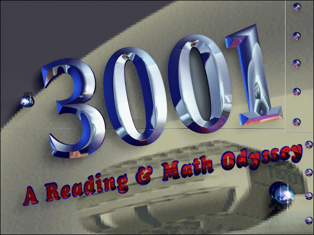 3001: A Reading & Math Odyssey (Windows 3.x) screenshot: Title screen
