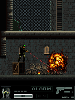 Tom Clancy's Splinter Cell: Chaos Theory (J2ME) screenshot: Destroying mines
