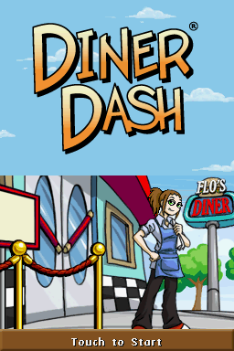 Diner Dash: Sizzle & Serve (Nintendo DS) screenshot: Title screen