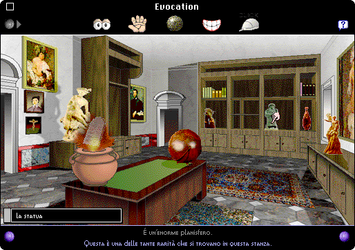 Evocation: La Sfida (Macintosh) screenshot: Another room