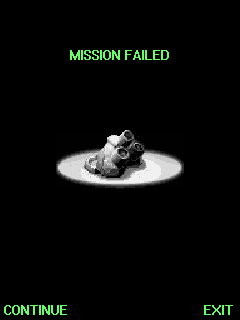 Tom Clancy's Splinter Cell: Chaos Theory (J2ME) screenshot: Mission failed