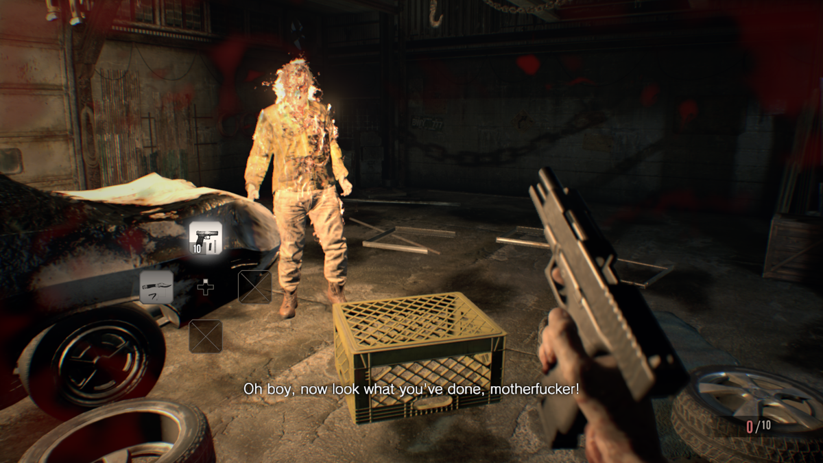 Resident Evil 7: Biohazard (Windows) screenshot: Will you please die
